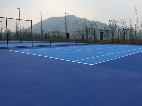 Acrylic tennis court